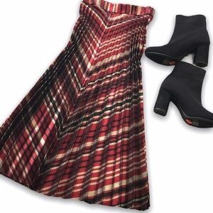 ZARA MULTI-COLOR PLEATED SKIRT